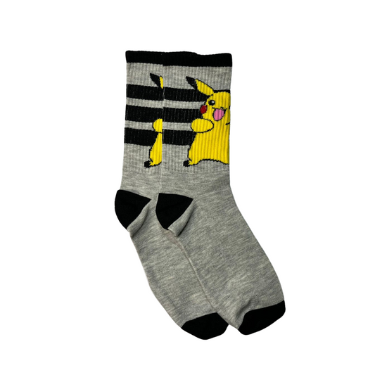 Calcetines de Pikachu gris 36-43