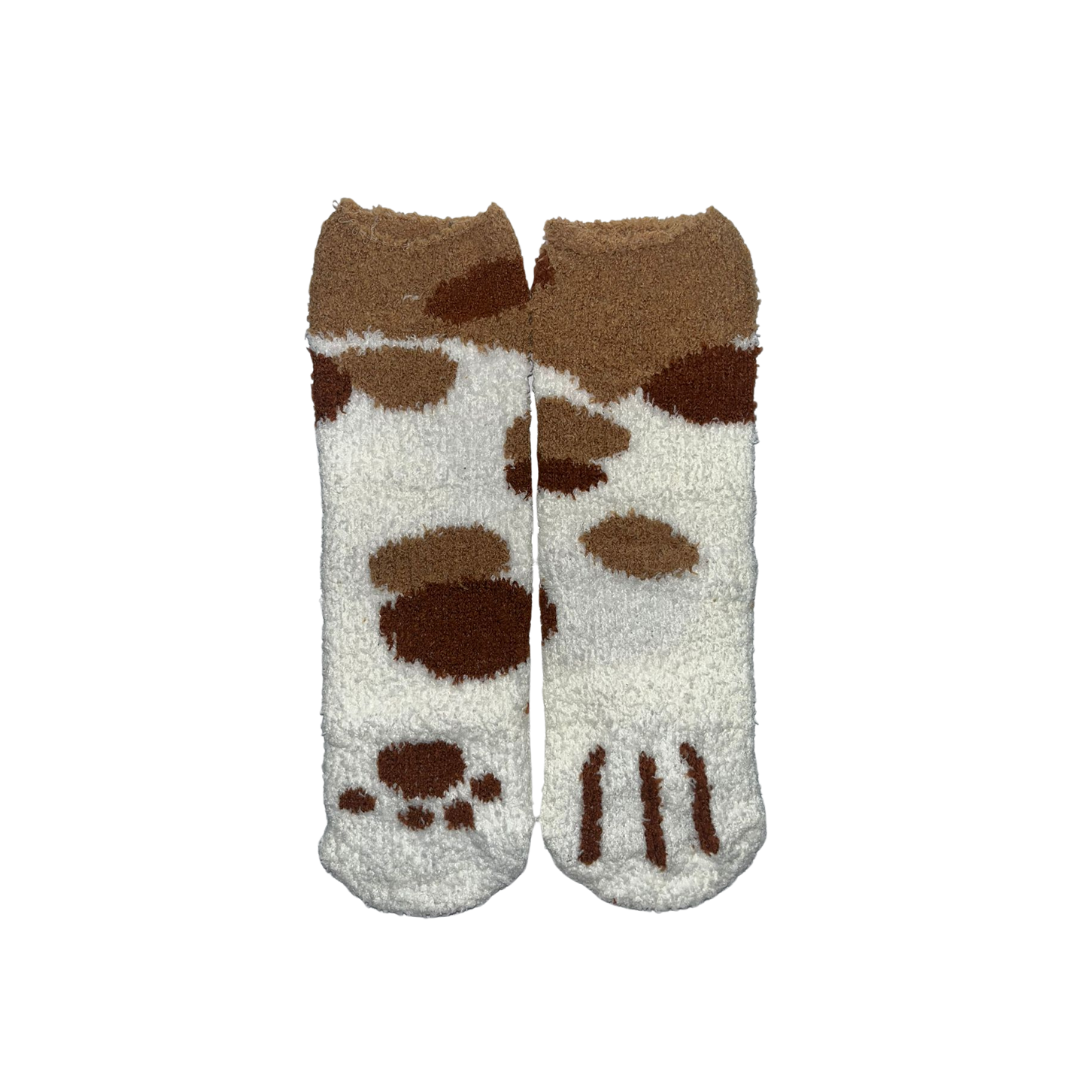 Calcetines patitas de gato manchitas de café  mujer  35-43