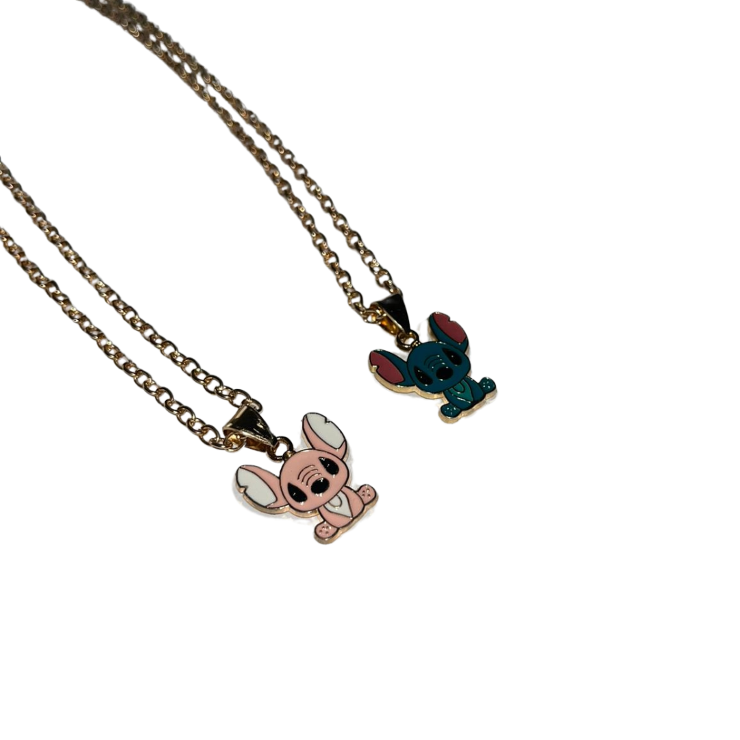 Collar con imán de amor Stich & Angel