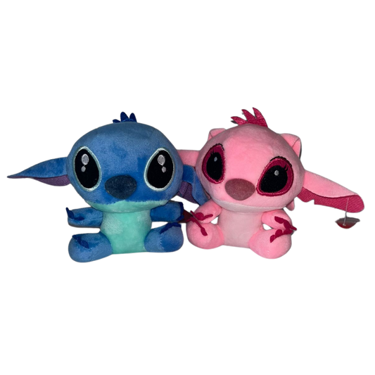 Peluche Stich & angel  12cm