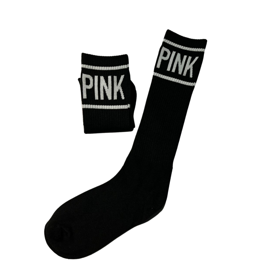 Calcetines Largos mujer Pink black 35-43